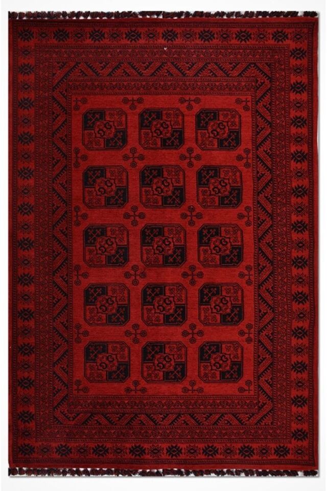 AFGAN HALI DOKUMA TÜY YAPMAYAN ORTA KALINLIKTA ÖZEL TEZGAH DOKUMA MUHTEŞEM HALI