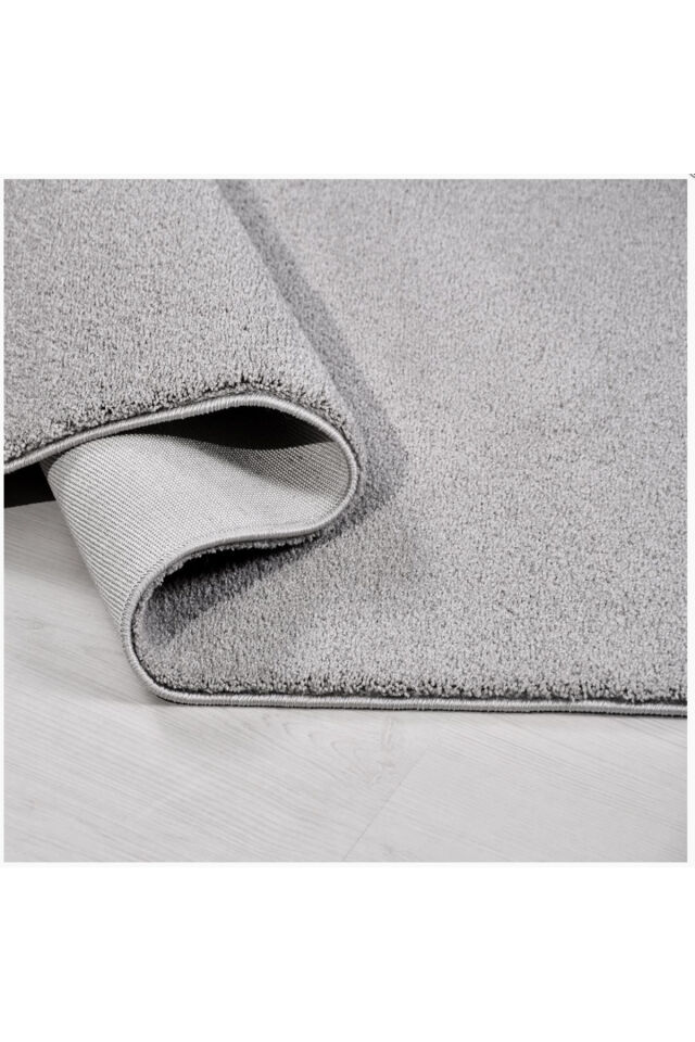 SERFLEX DUVARDAN DUVARA KALİTELİ KALIN YÜKSEK KALİTE AKRİLİK DOKUMA HALI TEMİZLİK SORUNU YOKTUR Gri Koyu Gri Antrasit - 160 X 250
