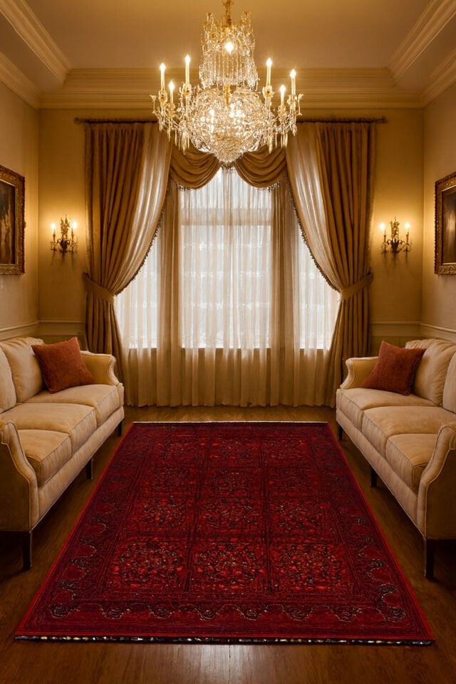 AFGAN HALI DOKUMA TÜY YAPMAYAN ORTA KALINLIKTA ÖZEL TEZGAH DOKUMA MUHTEŞEM HALI