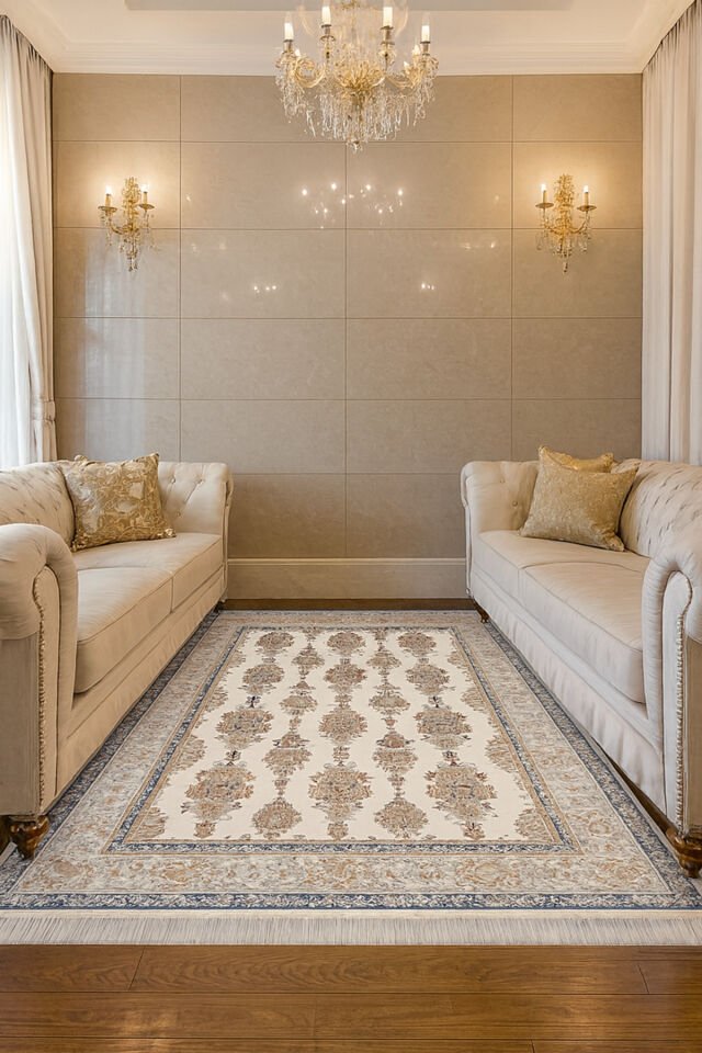 İMPARATOR İPEK AKRİLİK IŞILTILI ORTA KALINLIKTA MUHTEŞEM SALON HALISI