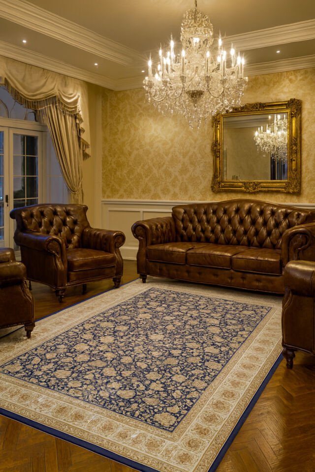 İMPARATOR İPEK AKRİLİK IŞILTILI ORTA KALINLIKTA MUHTEŞEM SALON HALISI