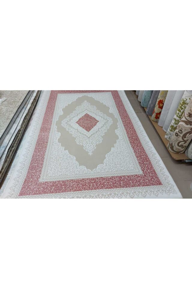 SARAY ASRIN PLUS SIK DOKUMA AKRİLİK KALIN MUHTEŞEM HALI Bej - 160 X 230