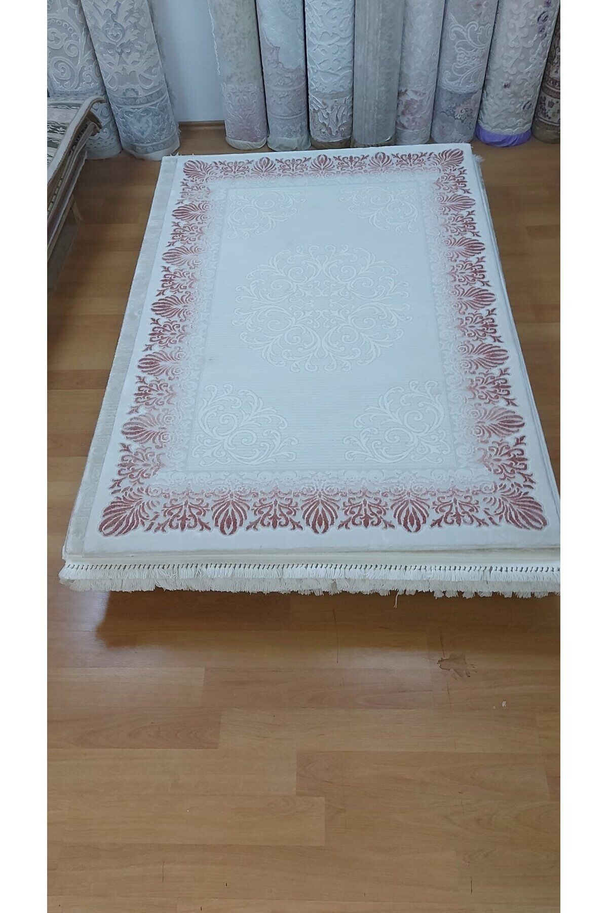 SIK DOKUMA KALIN SERİ SONU HALI Gri̇ - 120 X 180