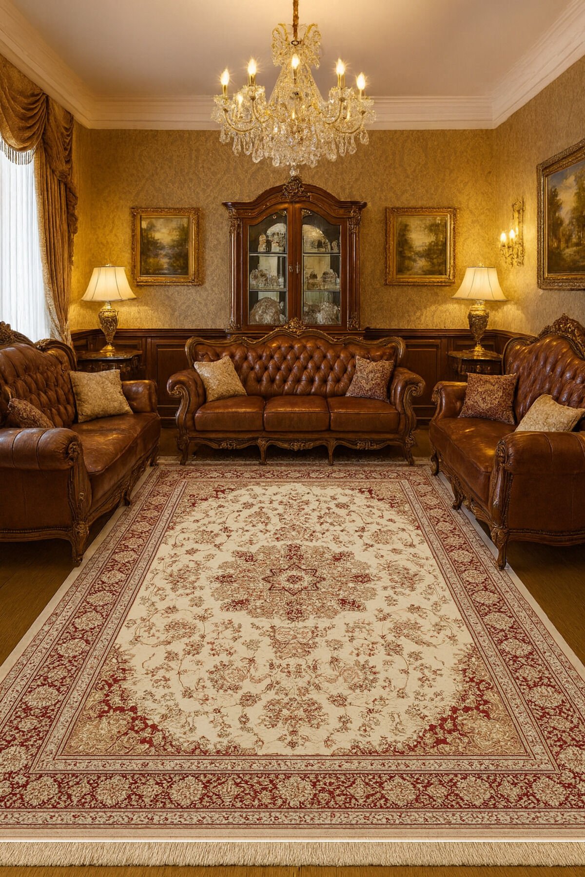 HÜNKAR ORTA KALINLIKTA YÜKSEK KALİTE AKRİLİK DOKUMA HALI