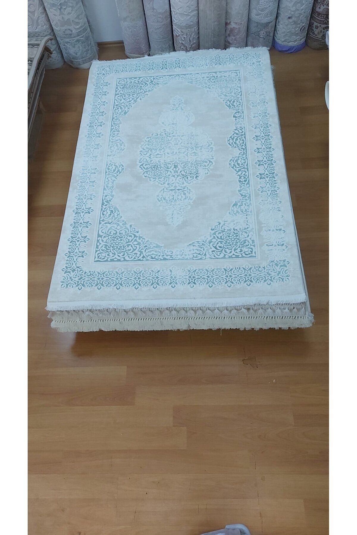 HALI SARAY SIK DOKUMA KALIN SERİ SONU HALI Mavi̇ - 120 X 180