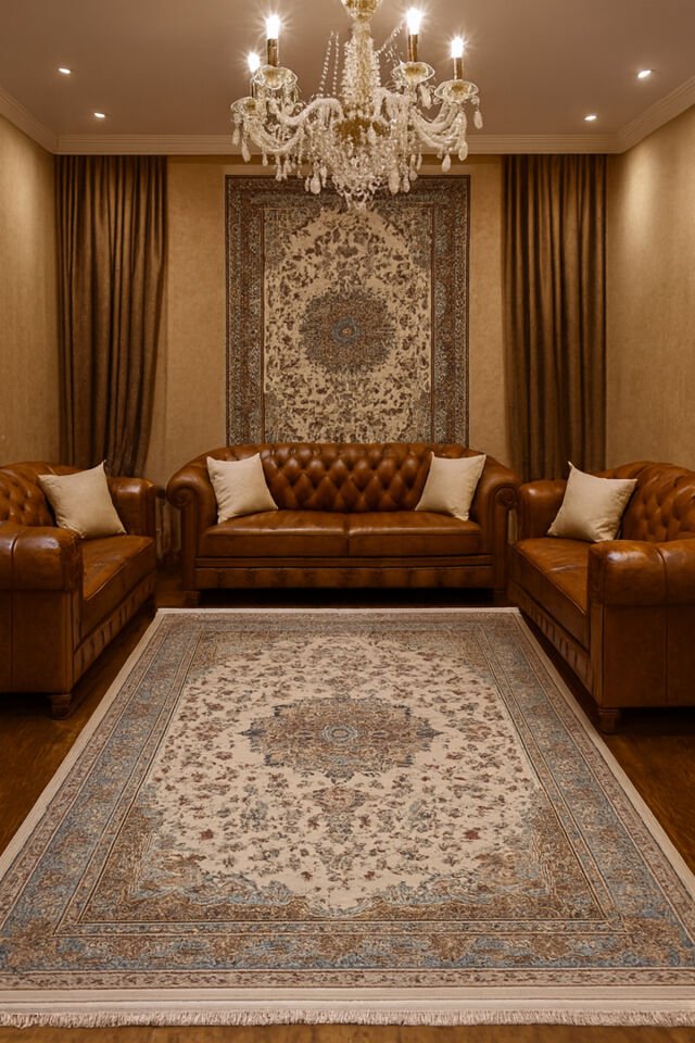 HÜNKAR ORTA KALINLIKTA YÜKSEK KALİTE AKRİLİK DOKUMA HALI