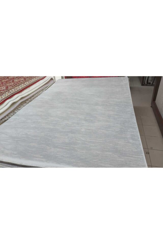 SİDE SIK DOKUMA AKRİLİK HER EBAT KESME YAPILAN ORTA KALINLIKTA HALI 4M EBAT VAR KORİDOR,MUTFAK Gri̇ - 100 X 200