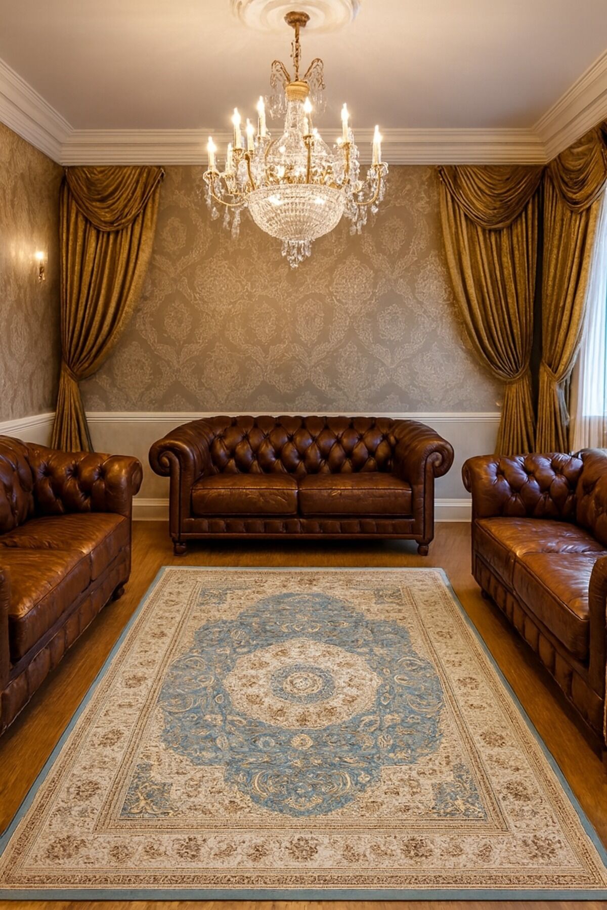 HÜNKAR ORTA KALINLIKTA YÜKSEK KALİTE AKRİLİK DOKUMA HALI