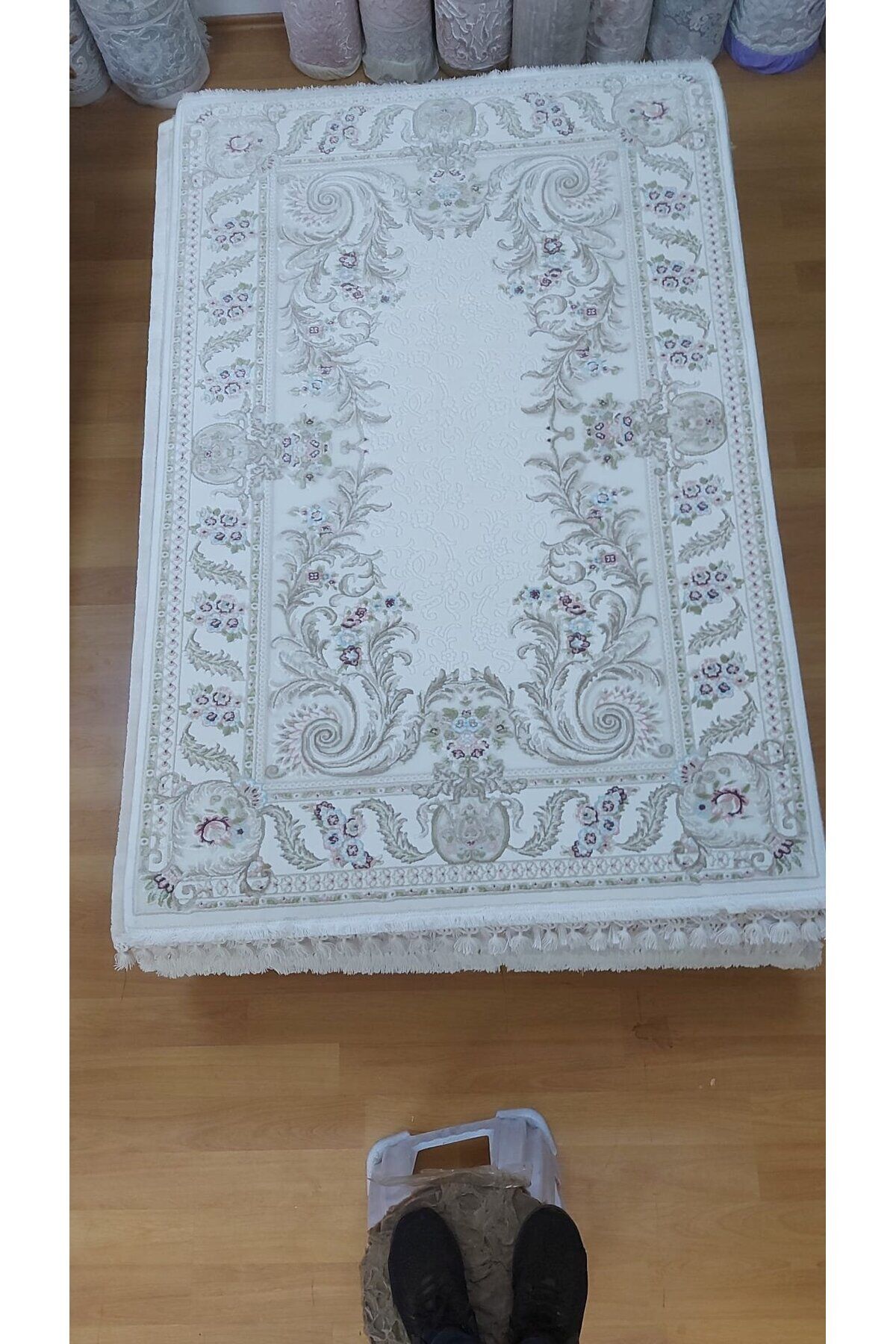SIK DOKUMA KALIN SERİ SONU HALI Gri̇ - 120 X 180