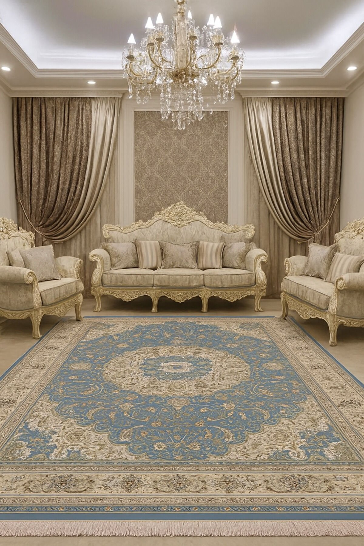 HÜNKAR ORTA KALINLIKTA YÜKSEK KALİTE AKRİLİK DOKUMA HALI