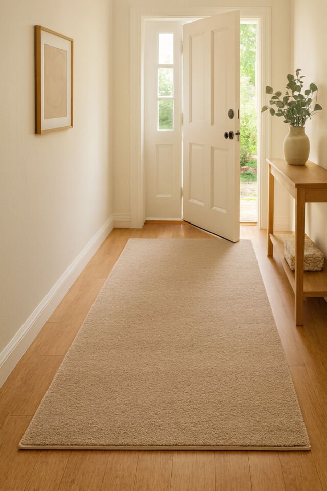 SERFLEX DUVARDAN DUVARA KALİTELİ KALIN AKRİLİK HALI TEMİZLİK SORUNU YOKTUR Kahverengi - 200 X 500