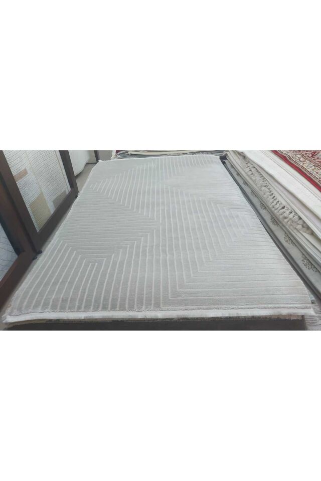 halı saray sık dokuma orta kalınlıkta süper akrilik halı Gri - 160 X 230