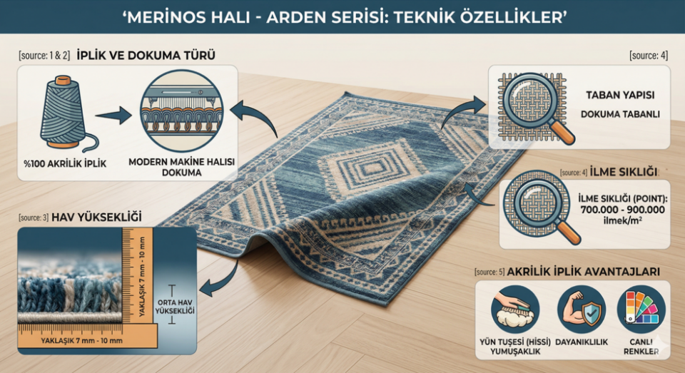 MERİNOS HALI ARDEN SERİSİ  79419 095