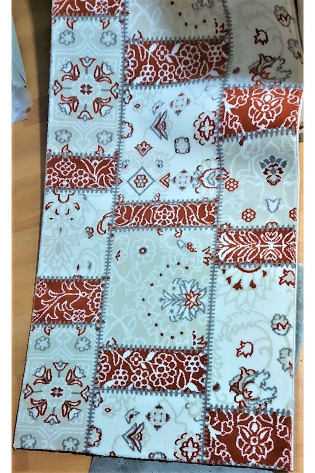 SIK DOKUMA KALIN kesme HALI YOLLUK Krem - 80 X 250