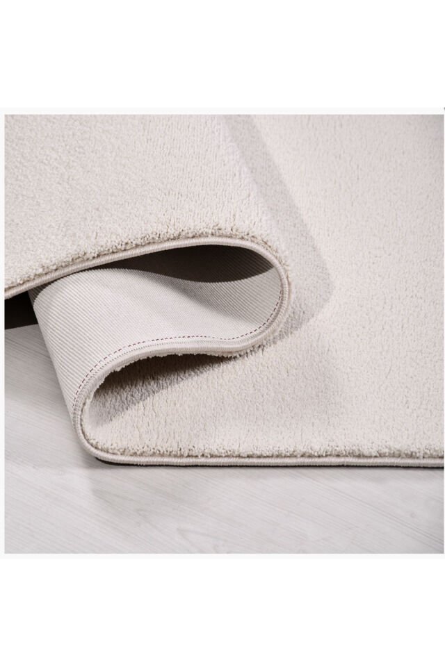 SERFLEX DUVARDAN DUVARA KALİTELİ KALIN YÜKSEK KALİTE AKRİLİK DOKUMA HALI TEMİZLİK SORUNU YOKTUR Beyaz Krem Kirli Beyaz - 200 X 600