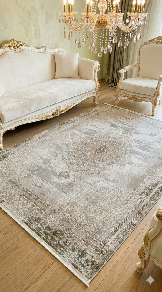 MERİNOS HALI THERAPY SERİSİ 79820 040 YEŞİL TONLU