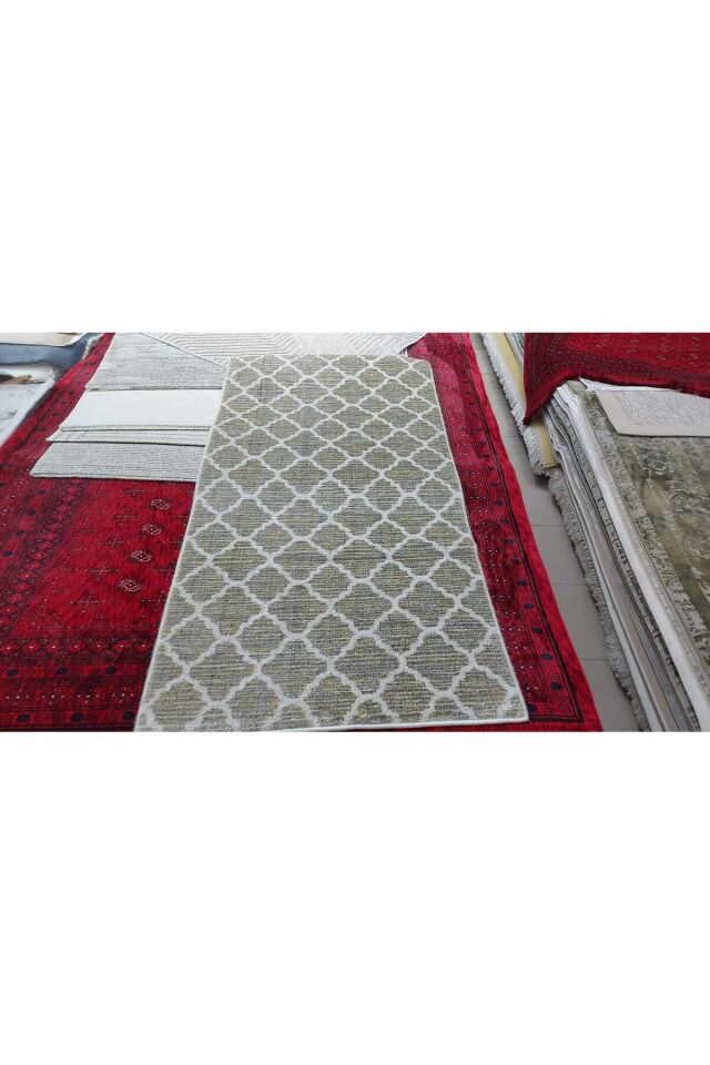 STEP SIK DOKUMA KALIN TOZ TÜY YAPMAYAN HALI YOLLUK Hardal - 80 X 400