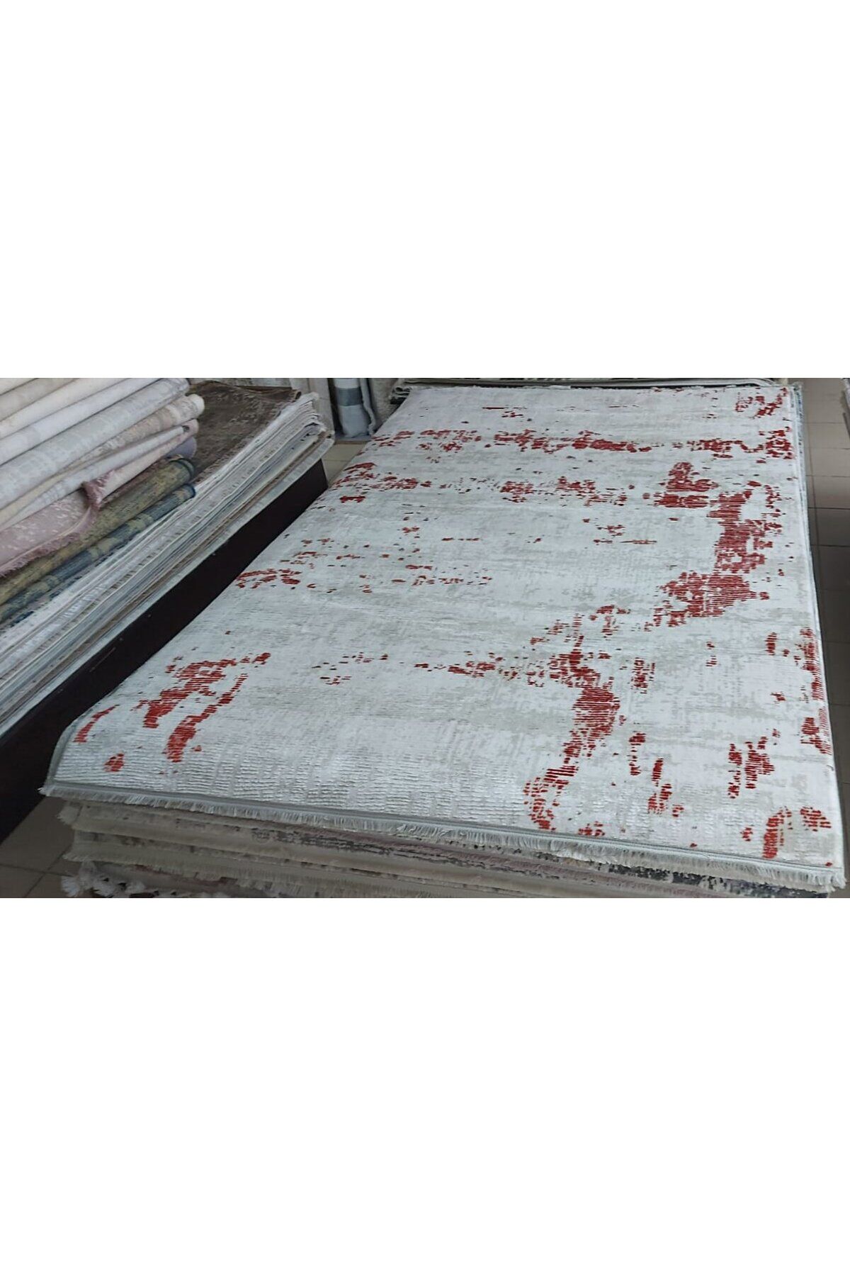 SIK DOKUMA TOZ YAPMAYAN ORTA KALINLIKTA HALI Gri̇ - 160 X 230