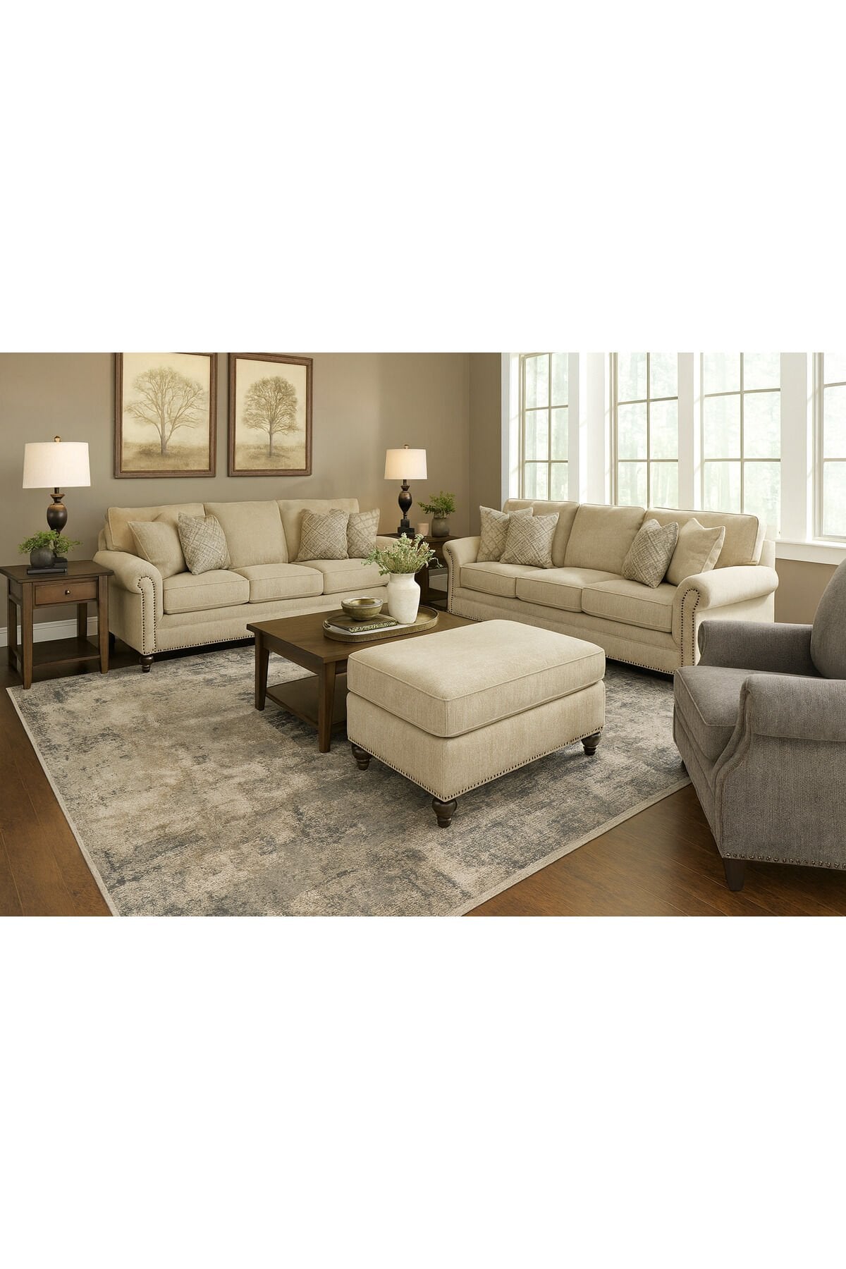 premium ipek bambu sık dokuma parıltılı muhteşem halı Kahverengi Gri Antrasit - 160 X 230