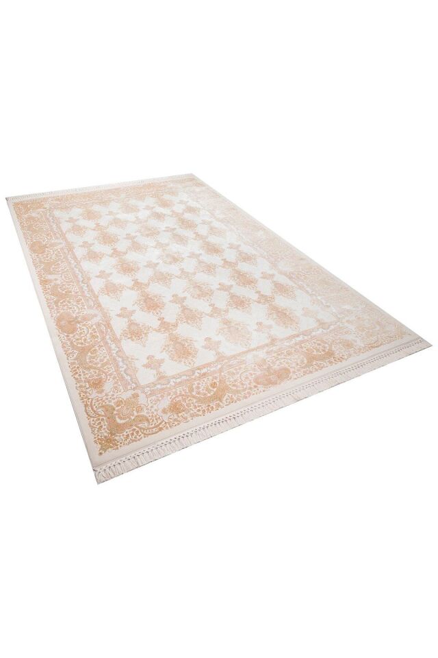 Hanedan ipek akrilik sık doku yüksek kalite dokuma salon halısı Mavi Kahve - 150 X 230
