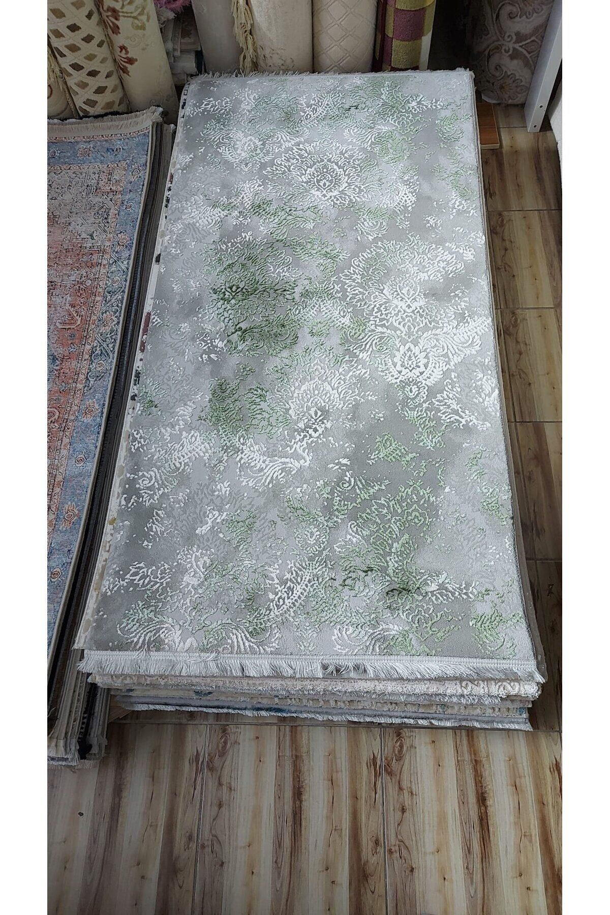 HALI SARAY SIK DOKUMA AKRİLİK KALIN HALI YEŞİL 100 x 200 Yeşi̇l - 100 X 200