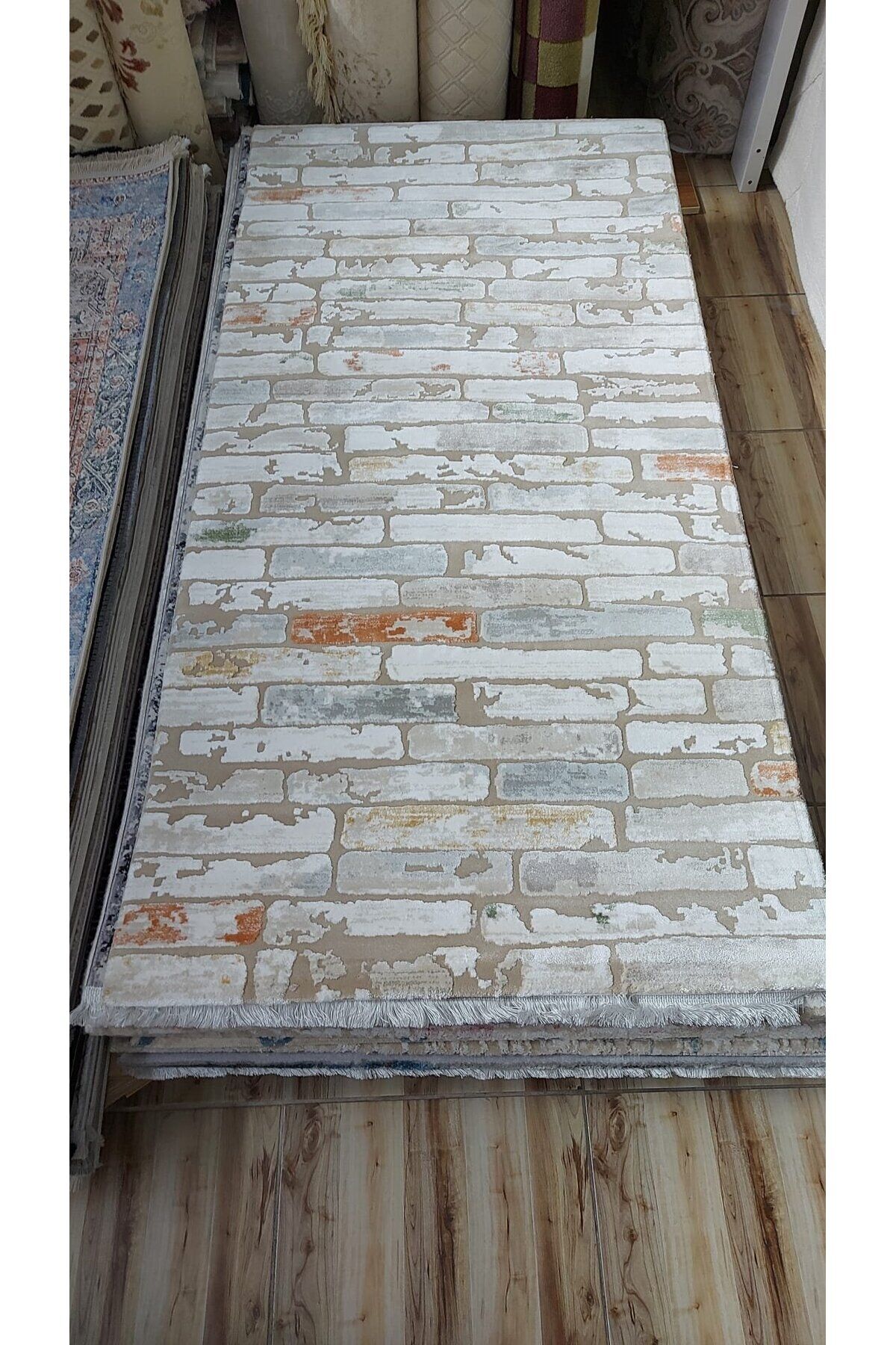 HALI SARAY SIK DOKUMA AKRİLİK KALIN HALI KAVUNİÇİ 100 x 200 Sari - 100 X 200