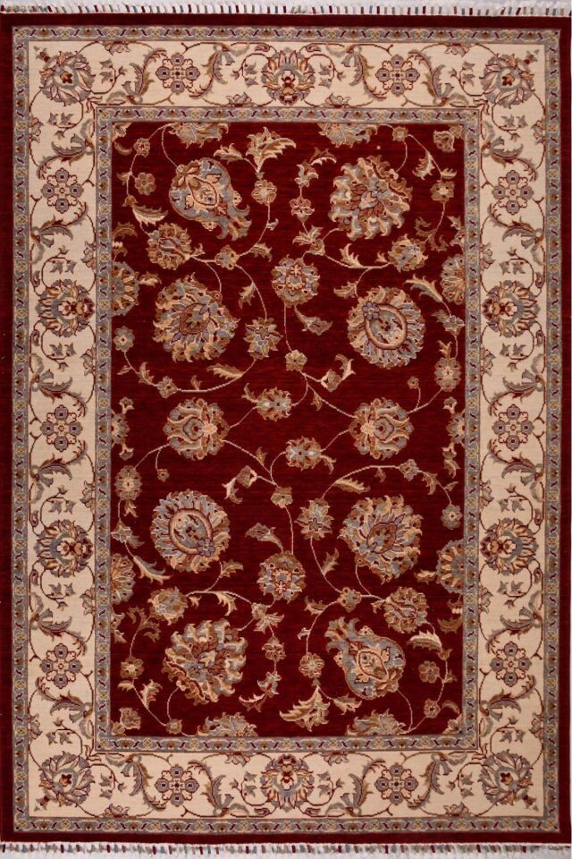 UŞAK SAFİ YÜN ÖZEL DEMİRCİ DOKUMA YÜKSEK KALİTE DOKUMA YÜN HALI Kırmızı - 90 X 300