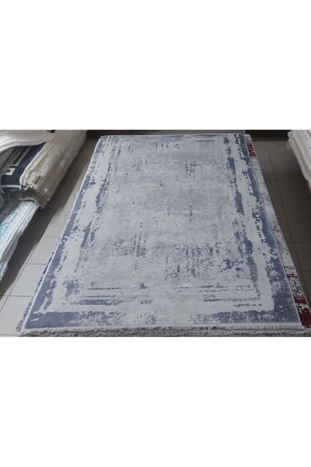 HALI SARAY SIK DOKUMA ORTA KALINLIKTA TOZ YAPMAYAN AKRİLİK HALI Gri̇ - 160 X 230