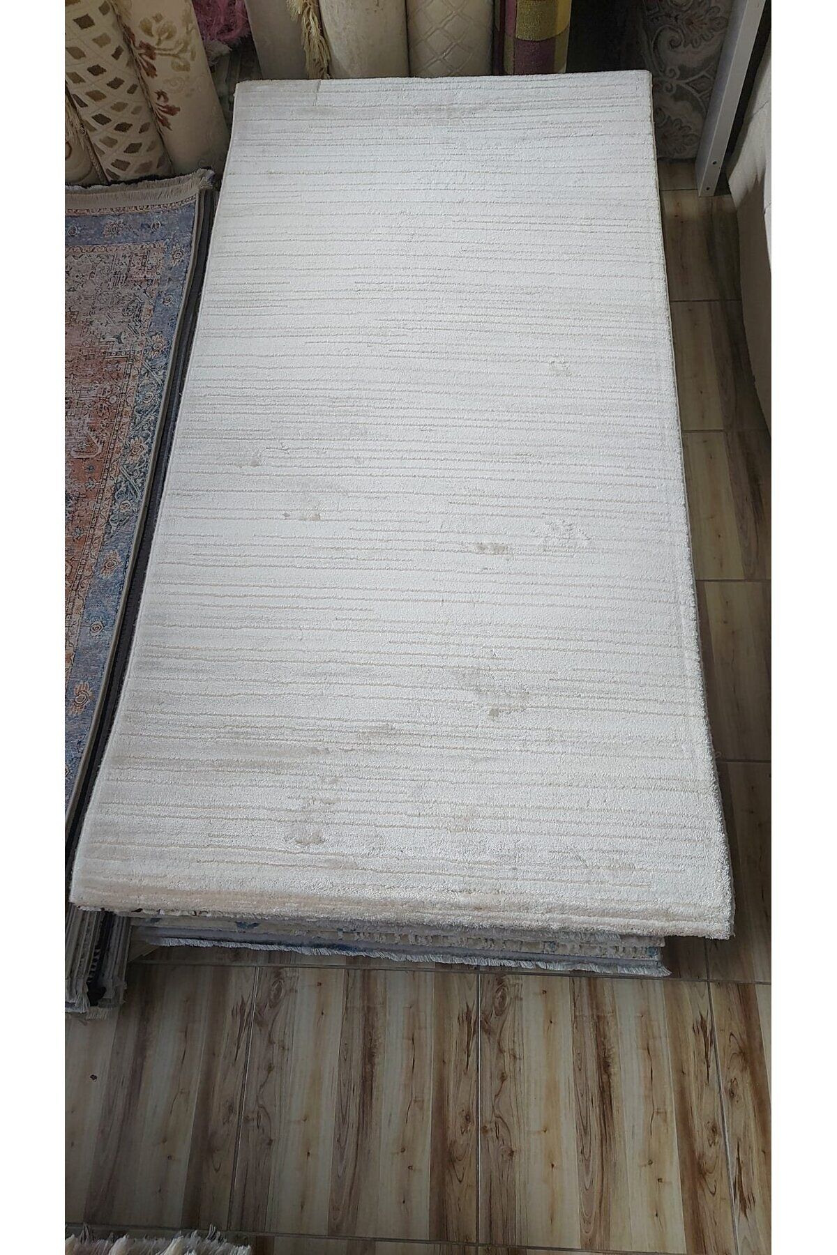 HALI SARAY SIK DOKUMA AKRİLİK KALIN HALI GRİ 100 x 200 Beyaz - 100 X 200