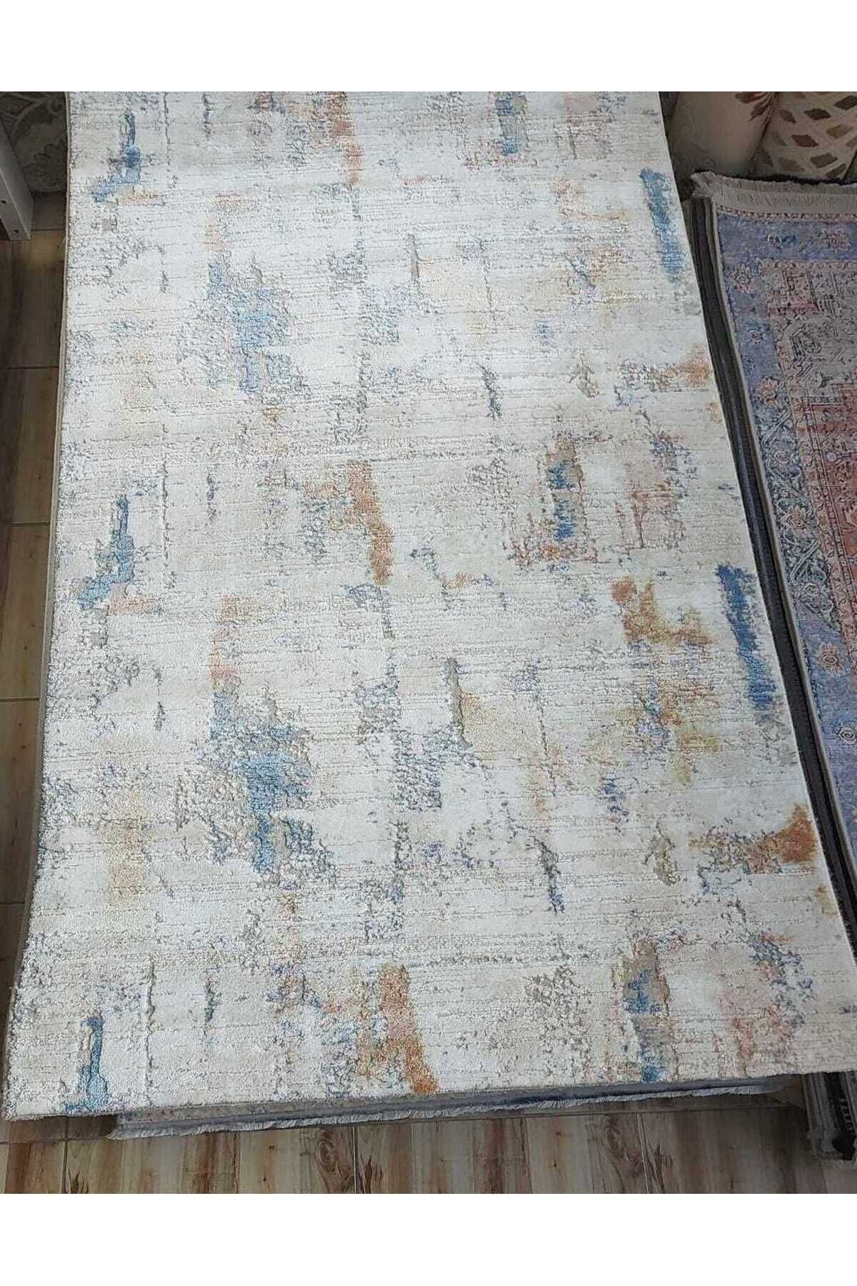 HALI SARAY SIK DOKUMA AKRİLİK KALIN HALI GRİ 100 x 200 Mavi̇ - 100 X 200