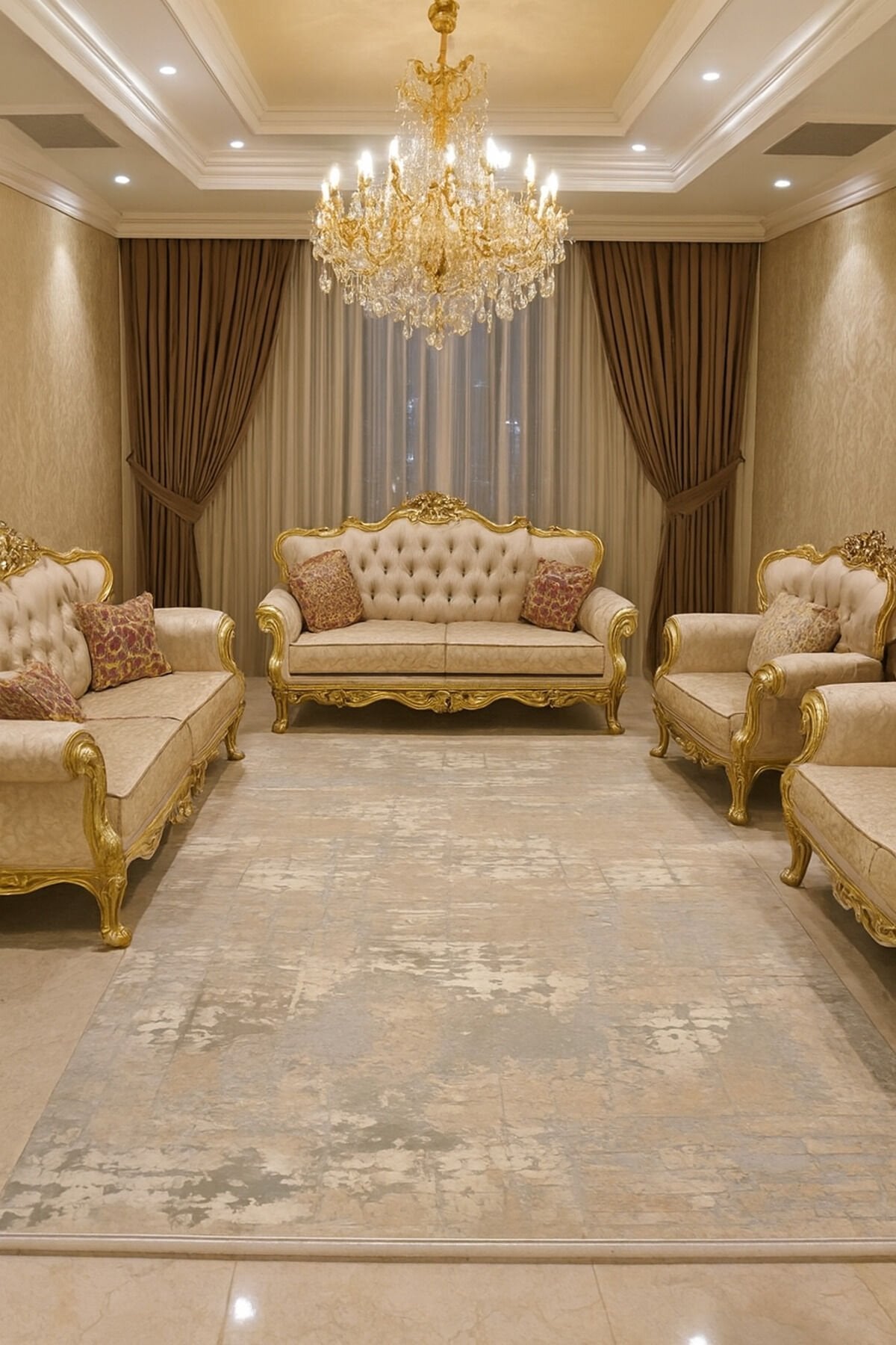 AHENK SIK DOKUMA KALIN YÜKSEK KALİTE DOKUNMUŞ AKRİLİK HALI