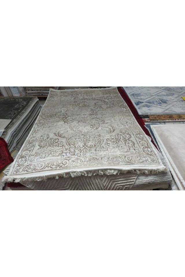 Yün halı uşak safi yün yüksek kalite dokuma salon halısı. Kahverengi - 160 X 230