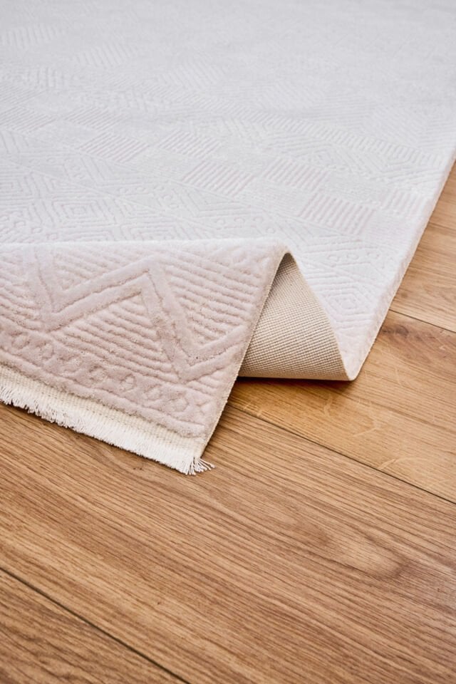 AZUR SIK DOKUMA ÇOK KALIN AKRİLİK HALI EVİNİZ SICACIK OLUR 6521 BEJ