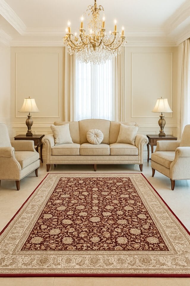 İMPARATOR İPEK AKRİLİK IŞILTILI ORTA KALINLIKTA MUHTEŞEM SALON HALISI