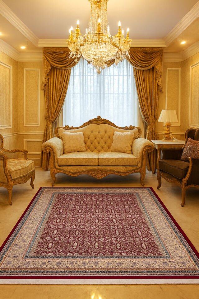 İMPARATOR İPEK AKRİLİK IŞILTILI ORTA KALINLIKTA MUHTEŞEM SALON HALISI