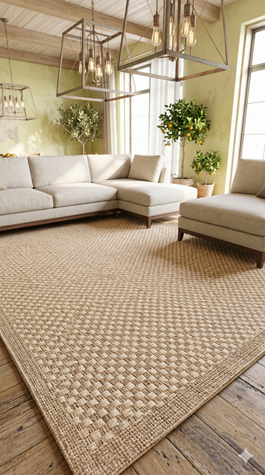 MERİNOS HALI SİSAL SERİSİ SİSAL HALI YÜKSEK KALİTE DOKUMA ÇOK DAYANIKLI TOZ TÜY YAPMAZ PRATİK HALI79272 70