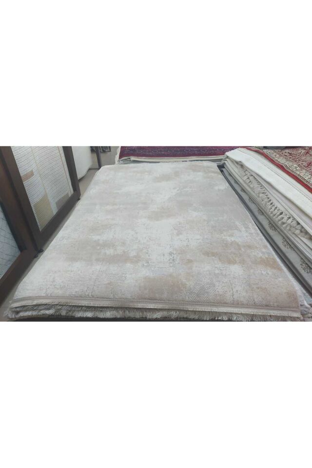 IRMAK SIK DOKUMA ORTA KALINLIKTA AKRİLİK MODERN SALON HALISI Kahverengi Gri - 160 X 230