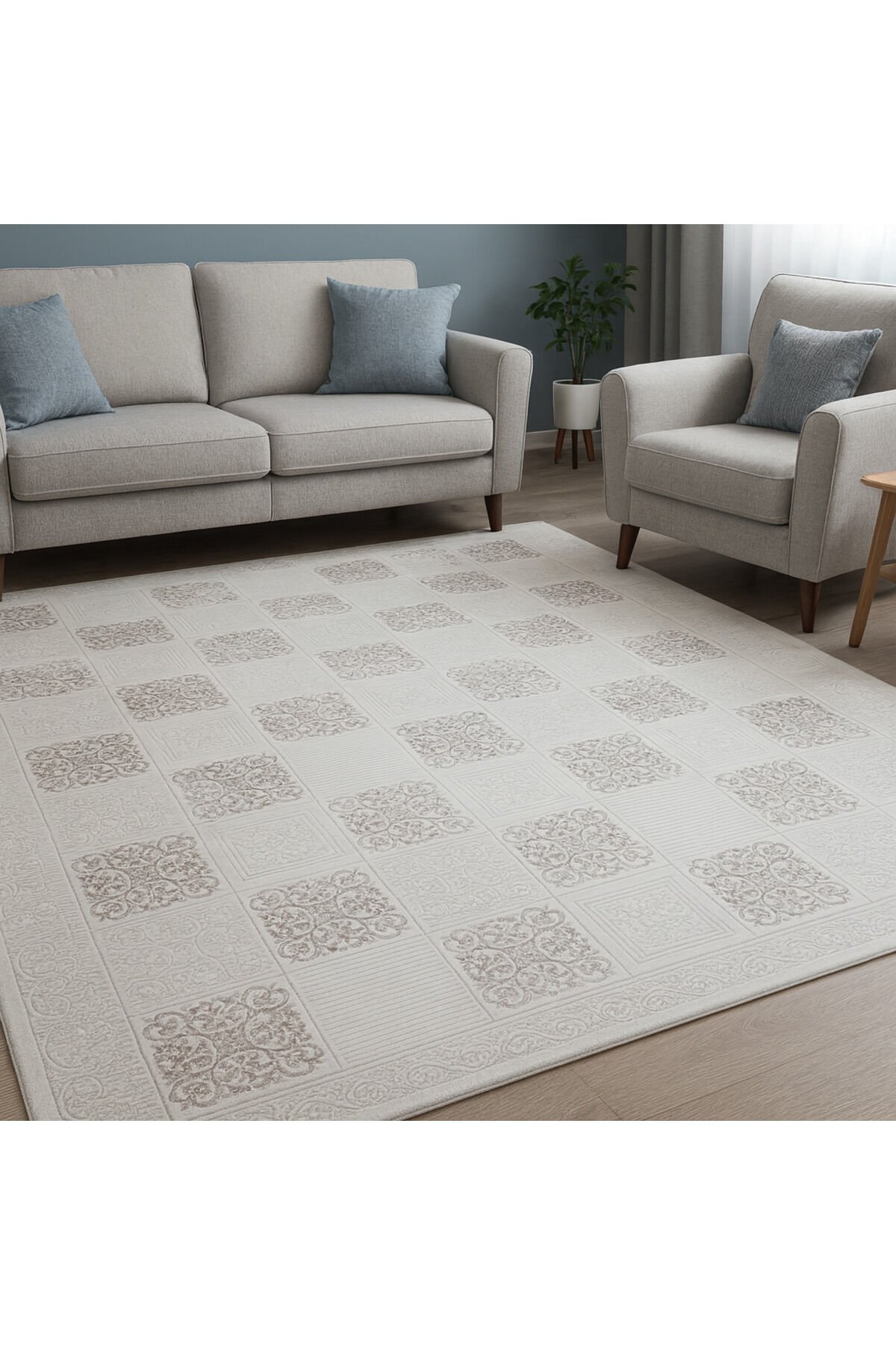SÜPER SALON HALILARI ORTA KALINLIKTA  TOZ TÜY YOK TEMİZLİĞİ KOLAY AKRİLİK HALILAR Renkli̇ - 200 X 290