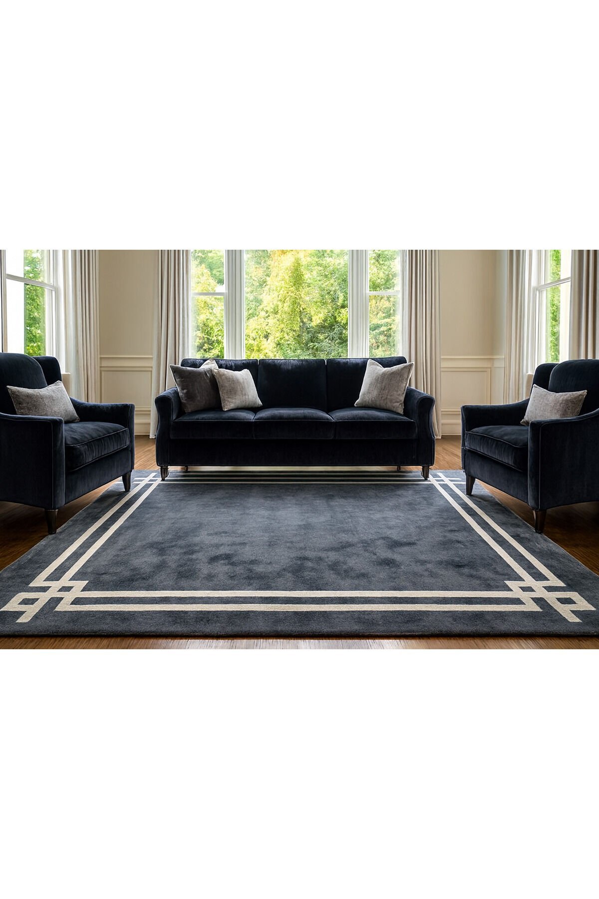 İPEK BAMBU SIK DOKUMA KALIN MUHTEŞEM PARILTILI YÜKSEK KALİTE DOKUMA PREMİUM SALON HALISI