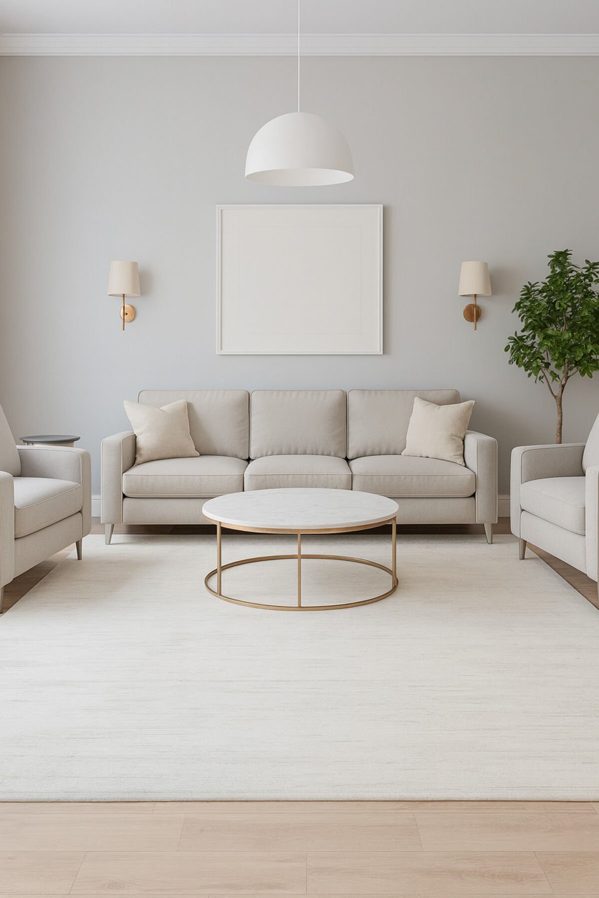 SÜPER SALON HALILARI ORTA KALINLIKTA  TOZ TÜY YOK TEMİZLİĞİ KOLAY AKRİLİK HALILAR Gri̇ - 200 X 290