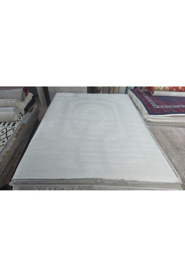 SÜPER SALON HALILARI ORTA KALINLIKTA  TOZ TÜY YOK TEMİZLİĞİ KOLAY AKRİLİK HALILAR Gri̇ - 200 X 290