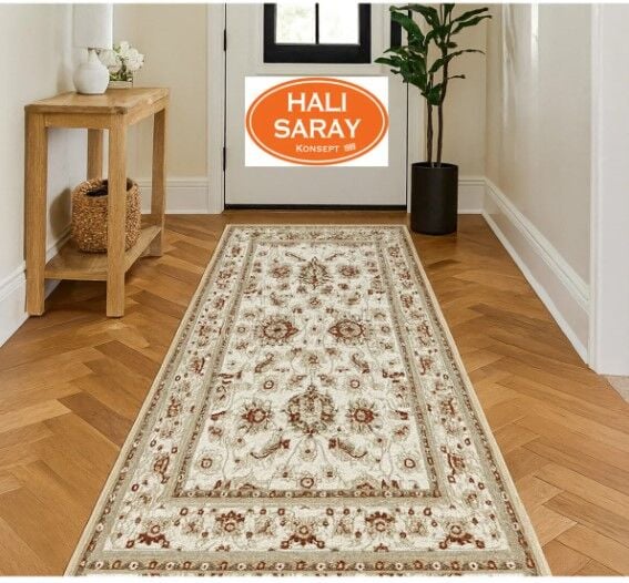 HANEDAN SIK DOKUMA İPEK AKRİLİK PARILTILI TÜY VERMEYEN YÜKSEK KALİTE SALON HALISI ORTA KALINLIKTA