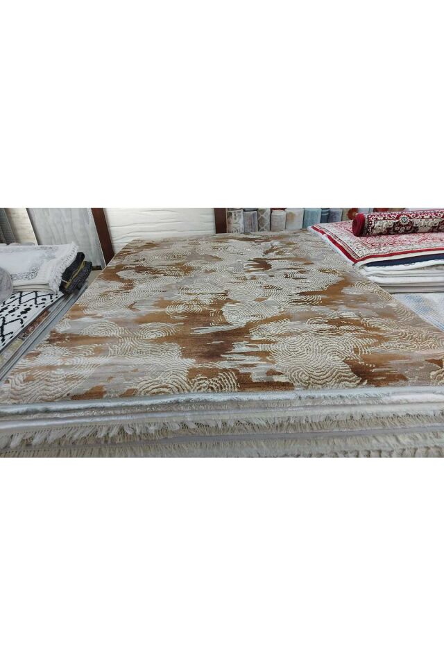 SIK DOKUMA ORTA KALINLIKTA TOZ TÜY YAPMAYAN HALI Bej - 200 X 300