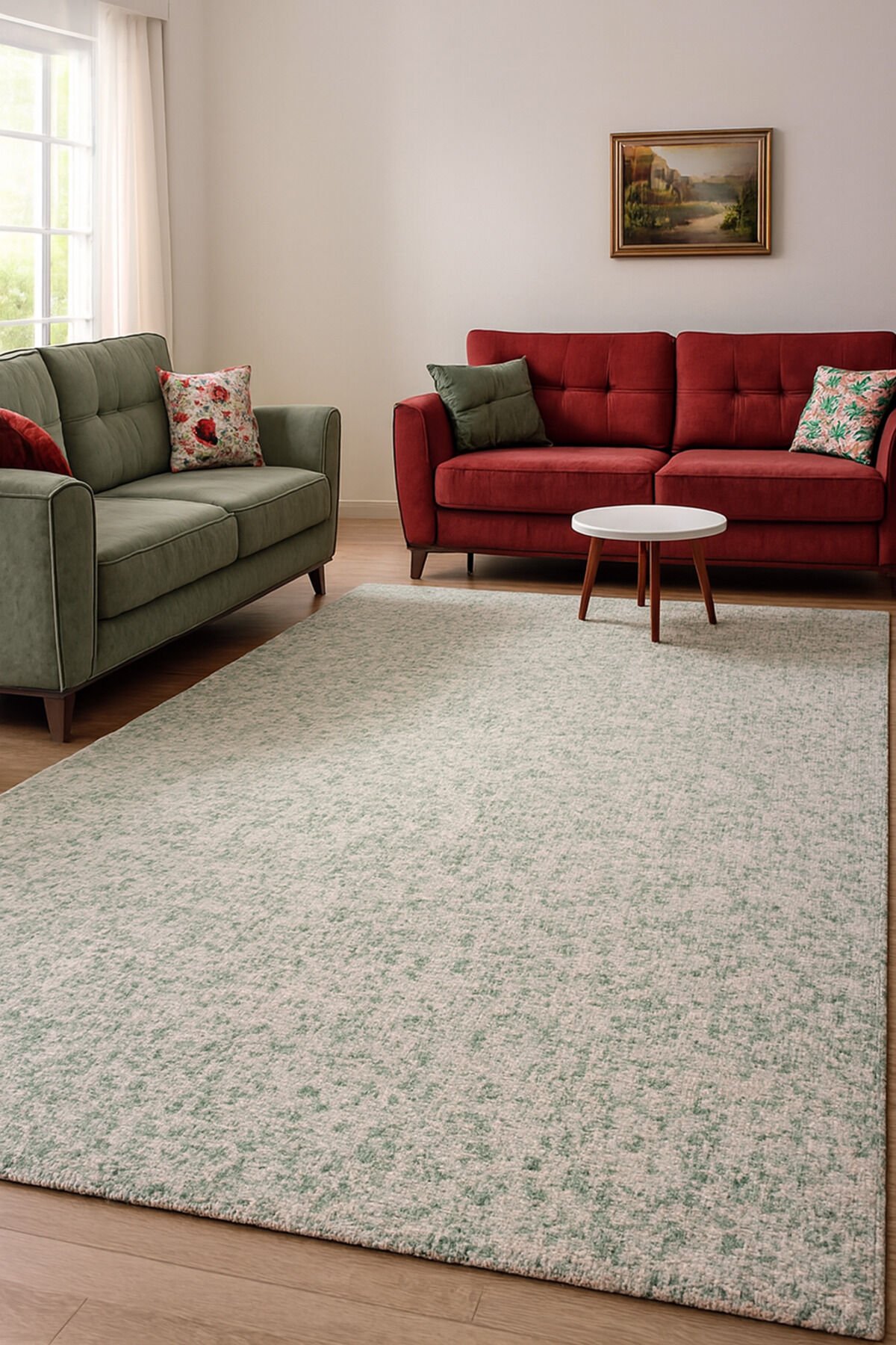 Saray Sık Dokuma Kalın Anti Allerjik Gri̇ - 160 X 230