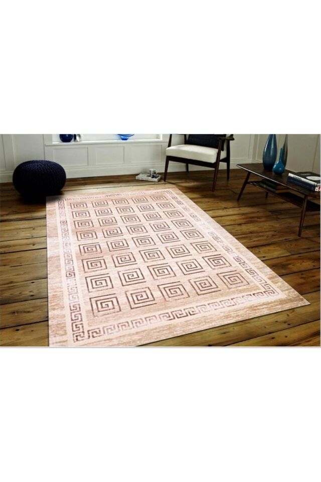 Yün Halı Uşak Saf Yün Mirage Parıltılı Floşlu Muhteşem Yün Halı Geleneksel Doku, Yün Halı Bej - 160 X 230