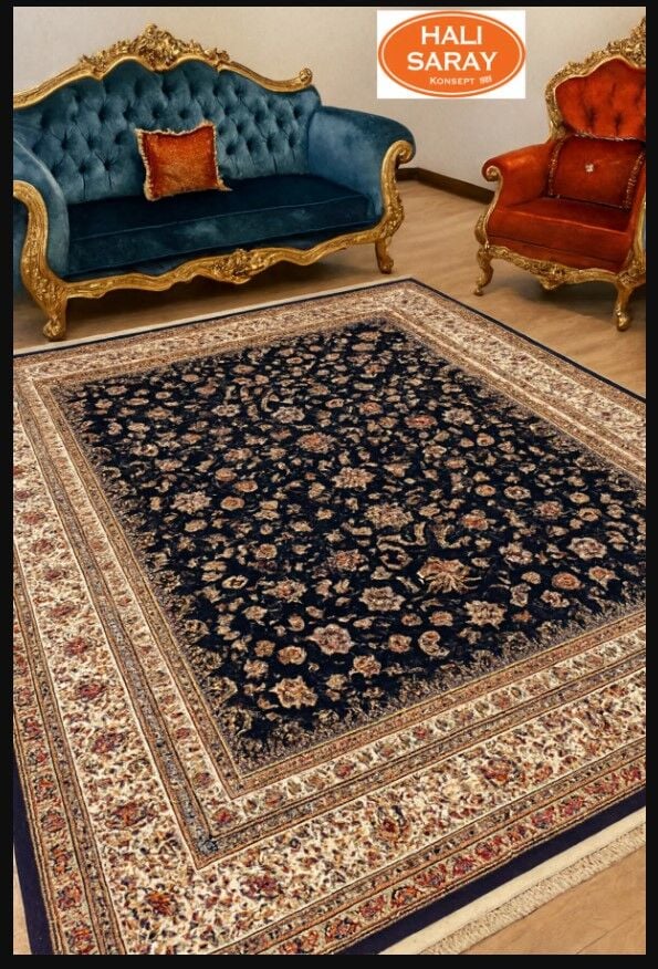 HANEDAN SIK DOKUMA İPEK AKRİLİK PARILTILI TÜY VERMEYEN YÜKSEK KALİTE SALON HALISI ORTA KALINLIKTADIR