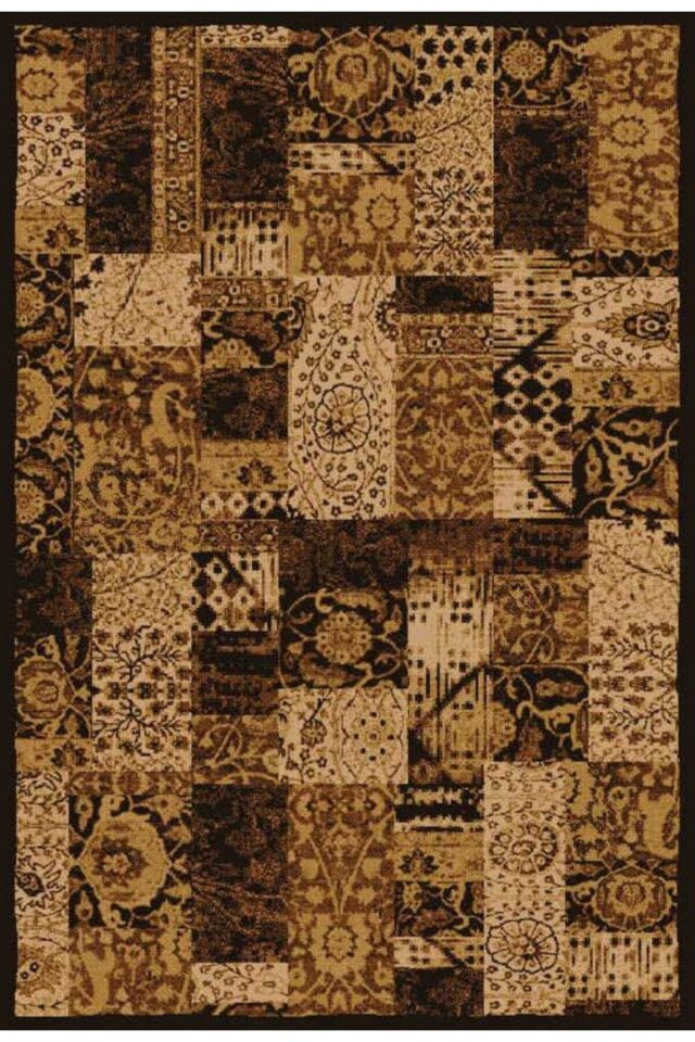 Yün Halı Uşak Saf Yün Dokuma Halı 0478 Geleneksel Doku, Yün Halıgeleneksel Doku, Yün Halı Kahve - 150 X 230