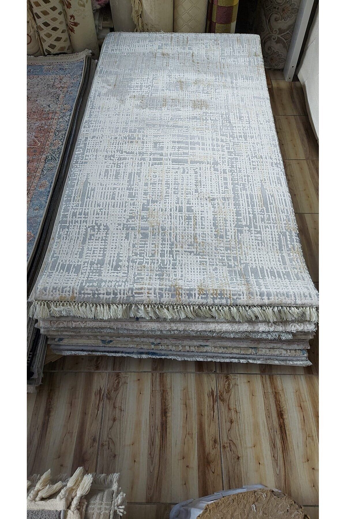 HALI SARAY AKRİLİK KALIN HALI GRİ 100 x 200