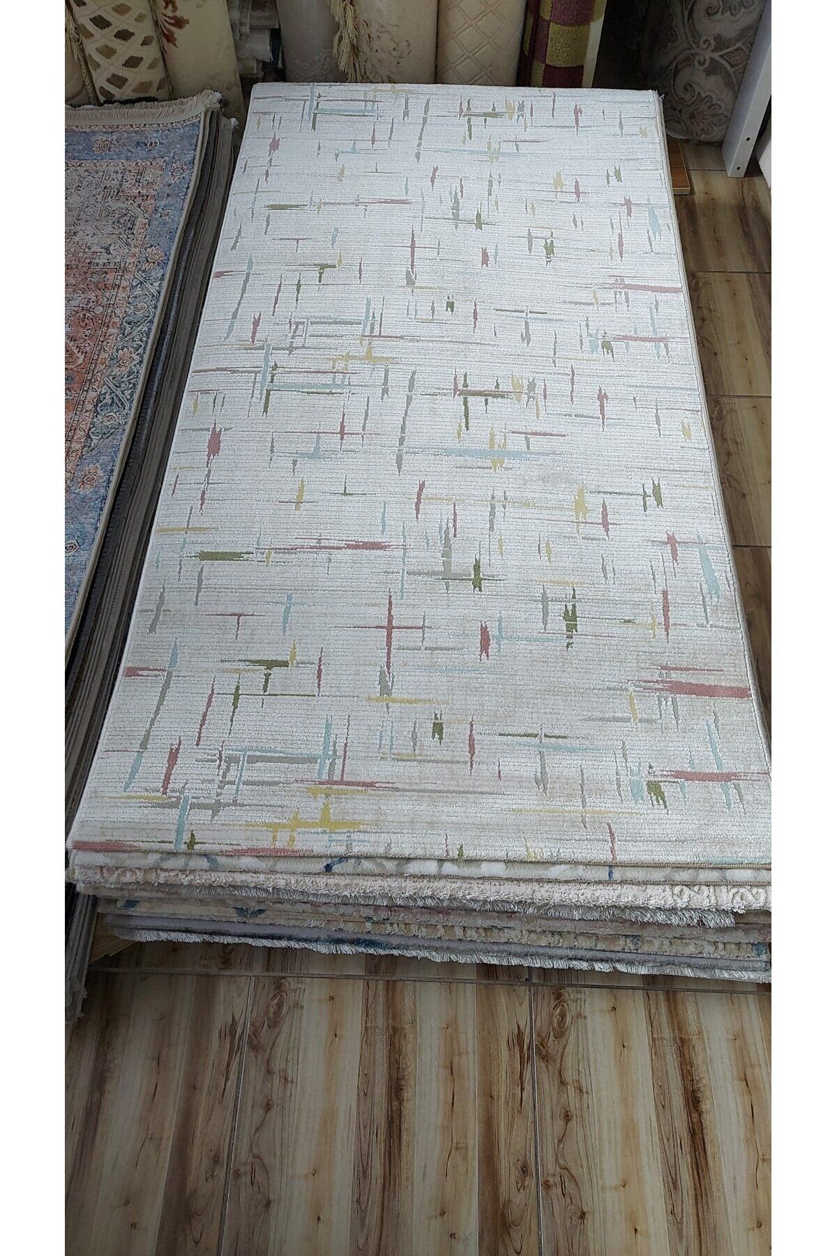 HALI SARAY SIK DOKUMA AKRİLİK KALIN HALI GRİ 100 x 200