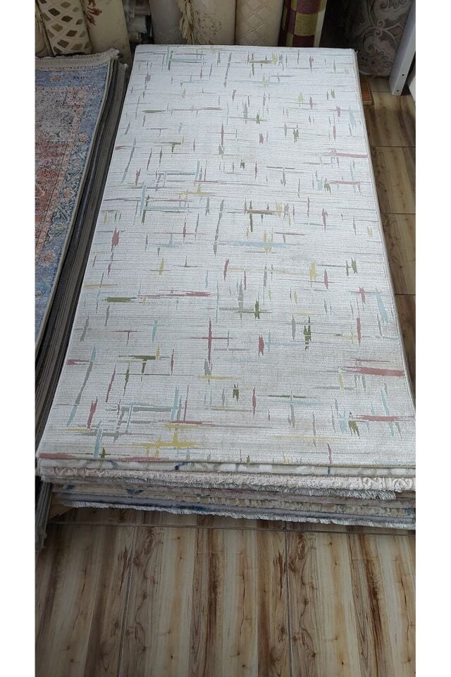 HALI SARAY SIK DOKUMA AKRİLİK KALIN HALI GRİ 100 x 200